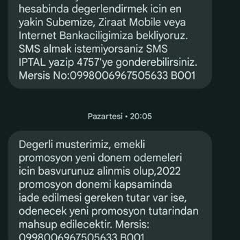 Ziraat Bankası Ziraat Promosyonu Sebepsiz Yatırmıyor