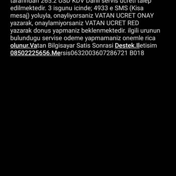 Vatan Bilgisayar Garanti Şikayetçiyim Yardim Edin.
