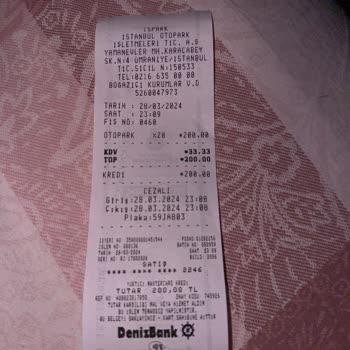 İspark Rıhtım Otopark Ücret Sorunu