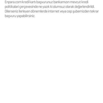 Enpara Kredi Kartı Başvuru Reddi Ve Çözüm Talebi