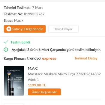 Mac Cosmetics Maç Cosmetic Paramı Aldı Ürünümü Vermedi