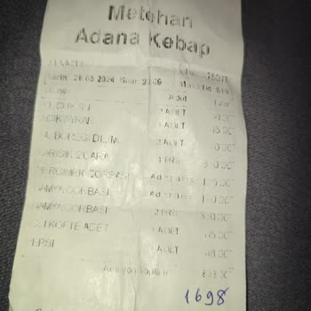 Metehan Adana Kebap Ramazan Ayında Haksız Fiyatlandırma!