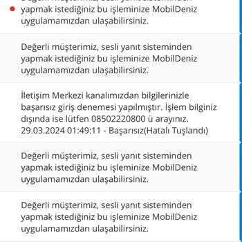 Denizbank In 7x24 Olmayan Müşteri Hizmetleri