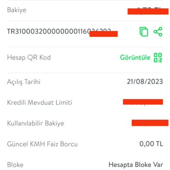 TEB Hesapta Bloke Var