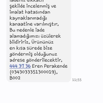 Converse Kusurlu Ürün İade