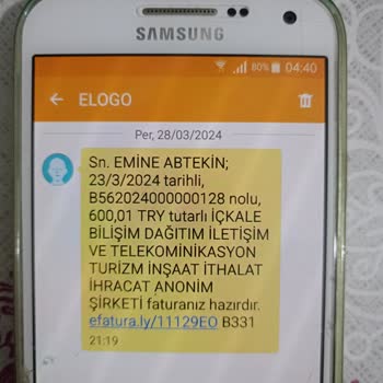 İçkale Elogo Adına Adıma Fatura Yapılmış Ama Hiçbir Alakam Yoktur