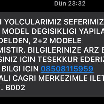 Kale Seyahat Koltuk Değiştirme Sorunu