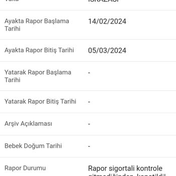 SGK İş Kazası İş Rapor