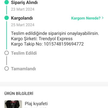 Trendyol Express Kargo Teslimatı Yapılmadı