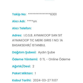 Kargoist Mağduruyum Memnun Değilim