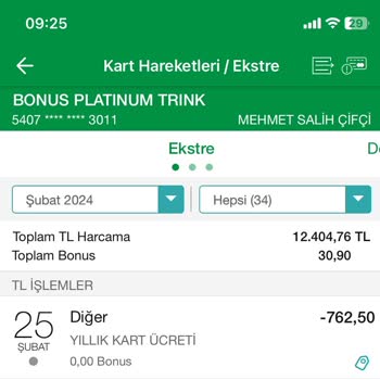 Garanti BBVA Kredi Kartı Aidatı İadesi