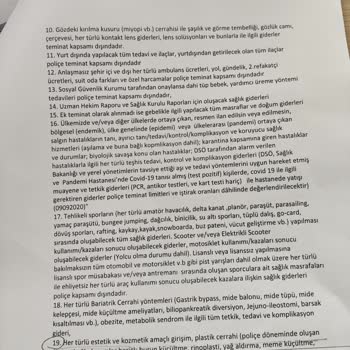 Türkiye Sigorta Tamamlayıcı Sağlık Sigortası Sonrası Ücret Alınması