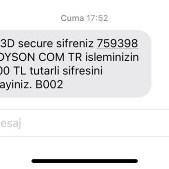 Dyson Siparişimi Onaylamadığı İçin Mağdur Oldum