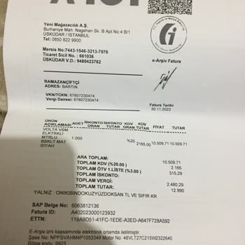 Volta E-MAİL Sıkıntım Var