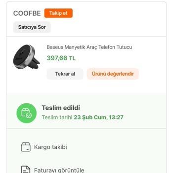 Baseus Araç İçi Telefon Tutucu Pişmanlığı.!