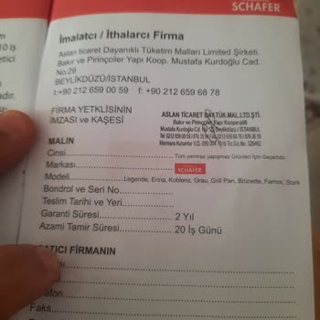 Schafer Kalitesi Bu Olmamalı