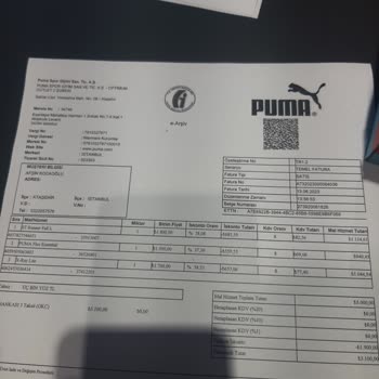 Puma Satış Sonrası Açıklamasız Değişim Reddi.