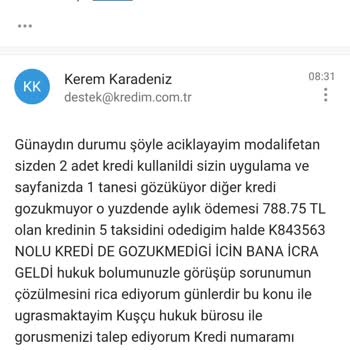 Türk Finansman A. Ş. Kredi Kullanımı