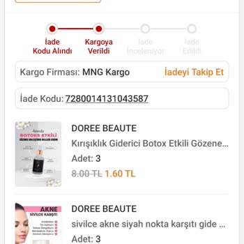 Moda Elektronik Siparişimdeki Ürün Karmaşası Ve İade Süreci