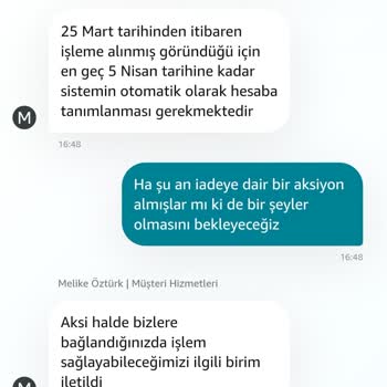 Amazon Ücret İadesi Yapmadı