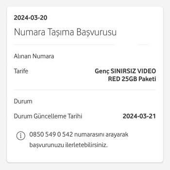 Vodafone Numara Taşıma Ve Paket Sorunu