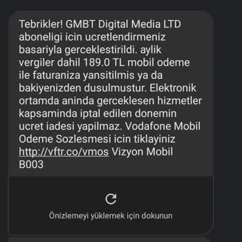 Vodafone Onaysız Faturama Yansıtma