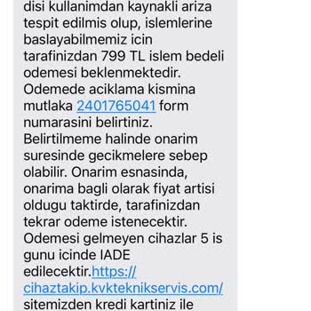 İzmir KVK Teknik Servis Hizmetleri Gecikme, Ücret, Yardımcı Olamama