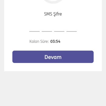 ING Bank SMS Onay Kodu