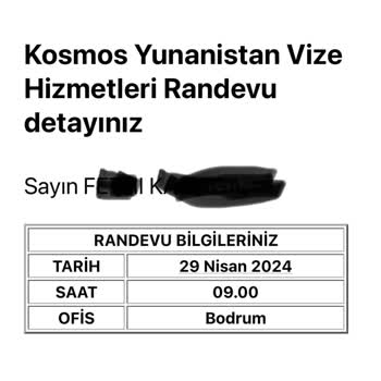 Kosmos Vize Hizmetleri Randevum Habersiz İptal Edildi!