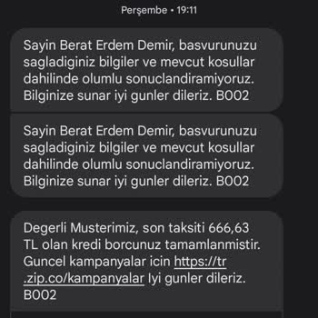 Zip Finansman Zip Bakiye Sıfırlanması