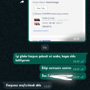 Sürat Kargo Kaybolan Kargo Paketim