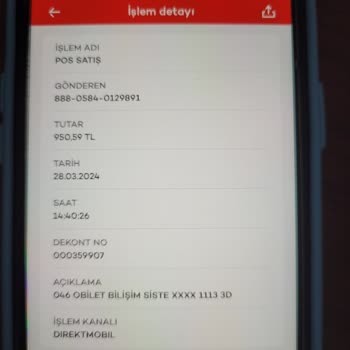 Obilet Çektiği Bilet Parasını İade Etmedi Bilet Kesimi Yapmadı