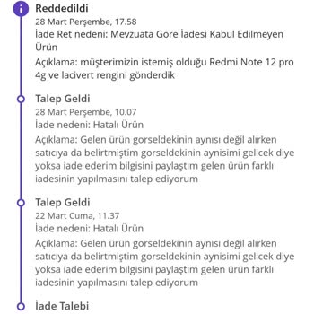 N11 Cepustik Satıcısı İade Kabul Etmiyor