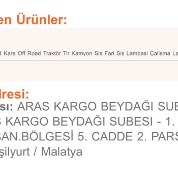 Trendyol Ve Kargosu Arasındaki Adres Anlaşmazlığı