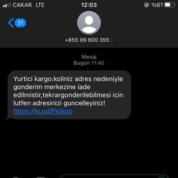 Kargo Firmaları Adına Gelen Mesajlar