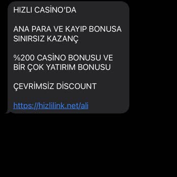 Vodafone Kumar Sitelerinden Mesajlar