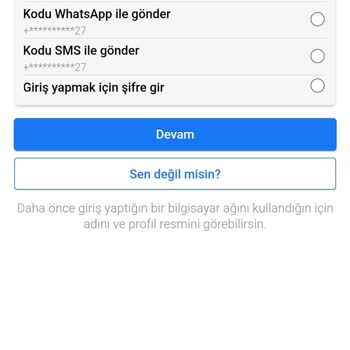 Facebook Giriş Yapamıyorum Hesabıma