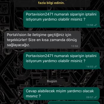 PortaVision Firmaya Bir Türlü Ulaşamıyorum
