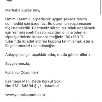 Yemek Sepeti Kurye Hatası Ve Yardım Yalanı