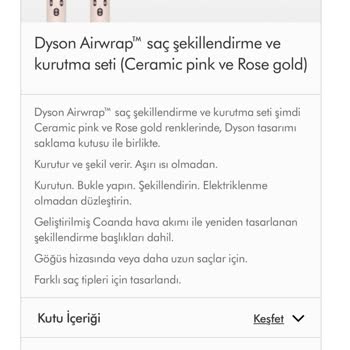 Dyson Airwrap Saç Şekillendirici
