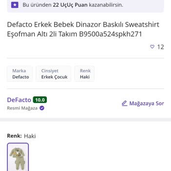 N11 DeFacto Mağazası Stokta Olan Ürünün Bitti Denilerek İptali.