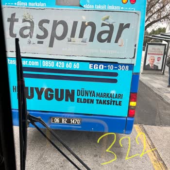 EGO Genel Müdürlüğü 322 Numaralı Otobüs Boş Olmasına Rağmen Durakta Durmadı