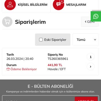 Nebioğlu Kozmetik Ödeme Alıp Ürünü Göndermiyorlar