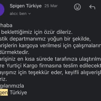Spigen Mağazası Teslimat Gecikmesi Ve Yalanları