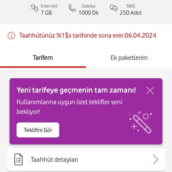 Vodafone Paket Yenilemede Yüksek Fiyat İstemesi