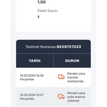 Aras Kargo'nun Kargomu Kaybetmesi