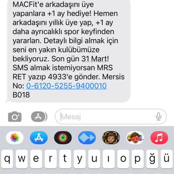 MACfit (İstanbul Anadolu) Macfit İstMarina 1 Ay Hediye Kampanyasından Yararlandırmama!