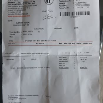 Electrolux Firması'nın Ürün Değişimi Hakkında Şikayet