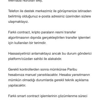 Paribu Transfer Hizmeti Beceriksizliği