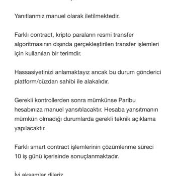 Paribu Transfer Hizmeti Beceriksizliği